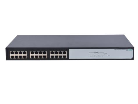 Комутатор HPE 1420-24G-2SFP Unmanaged Switch, 24xGE, 2xGE SFP ports L2, LT Warranty