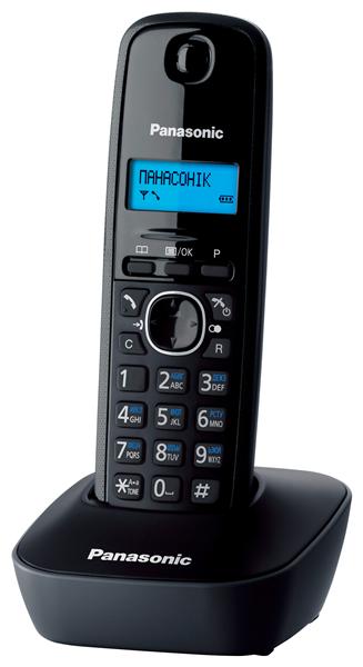 Радіотелефон DECT Panasonic KX-TG1611UAH Black Grey