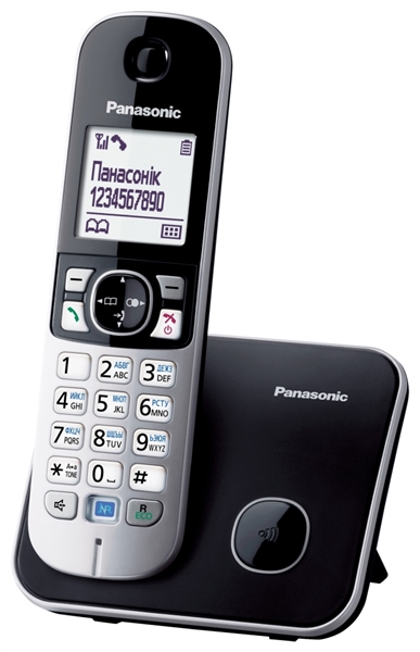 Радіотелефон DECT Panasonic KX-TG6811UAB, Black