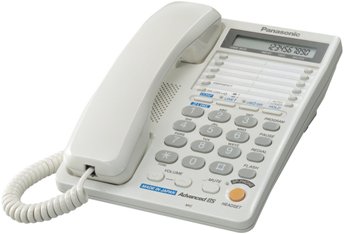 Дротовий телефон Panasonic KX-TS2368RUW White (дволінійний)
