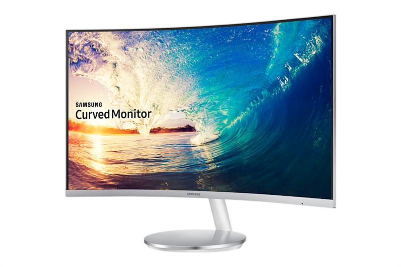 Монітор CURVED LED LCD Samsung 27 C27F591F FHD 4ms, D-Sub, HDMI, DP, VA, MM, HP, Silver, 178/178
