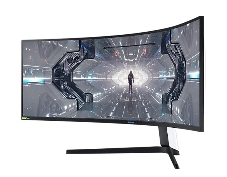 Монітор QLED Samsung  48.7 Odyssey G9 49G95T, 2xDP, HDMI, USB, VA, 32:9, 5120x1440, CURVED, 240Hz, 1ms, HDR