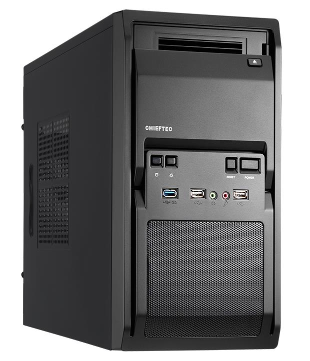 Корпус CHIEFTEC Libra LT-01B,з блоком живлення iArena GPA-400S8 400Вт,1xUSB3.0,mATX,чорний