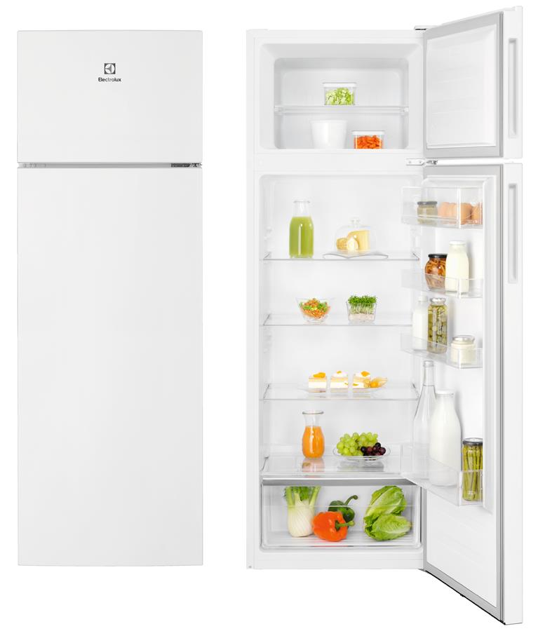 Холодильник с верхн. мороз. камерою Electrolux LTB1AF28W0, 161х55х55см, 2 дв., Холод.відд. - 202л, Мороз. відд. - 41л, A+, ST, Білий