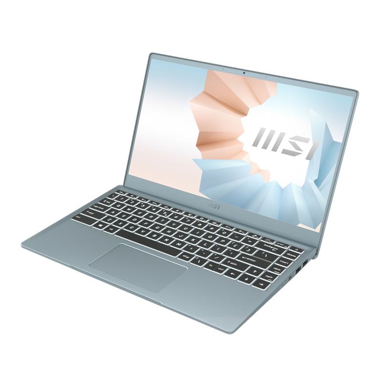 Ноутбук MSI Modern 14 14FHD IPS/Intel i5-10210U/8/256F/Int/DOS/Blue