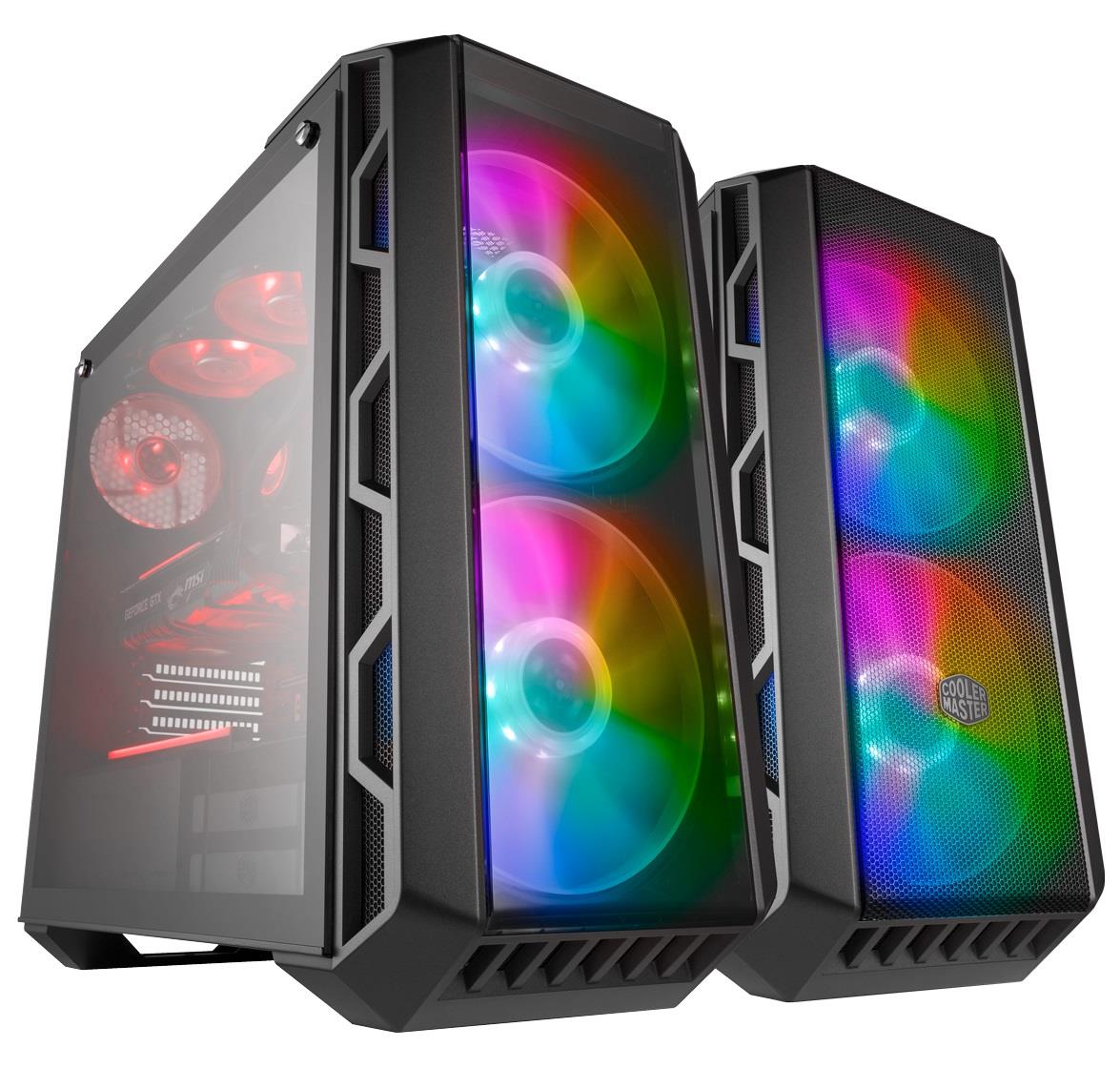 Корпус Cooler Master MasterCase H500 ARGB/Black/Win/1*Tempered Glass/2*200mm ARGB Fans+1*120mm Black Fan