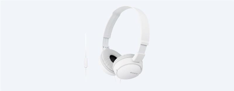 Навушники Sony MDR-ZX110AP On-ear Mic Білий