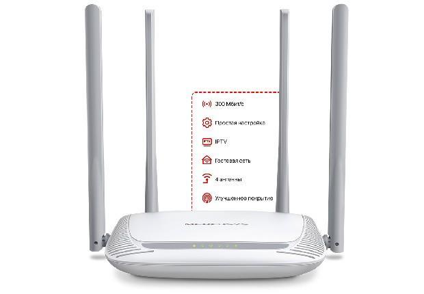 Маршрутизатор MERCUSYS MW325R N300 3xFE LAN 1xFE WAN