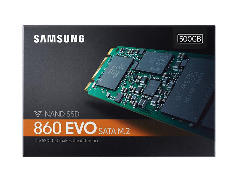 Твердотільний накопичувач SSD M.2 Samsung 860 EVO 500GB SATA V-NAND 3bit MLC