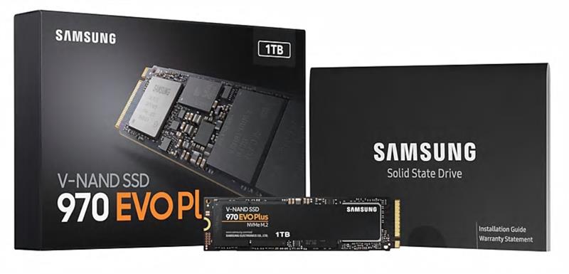 Твердотільний накопичувач SSD M.2 Samsung 1TB 970 EVO PLUS NVMe PCIe 3.0 4x 2280 3-bit MLC