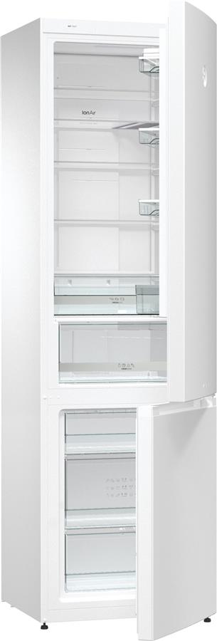 Холодильник з нижн. мороз. камерою Gorenje NRK621SYW4, 200х64х60см, 2 двері, 254( 85)л, А+, NF+ , Зона св-ті, Білий