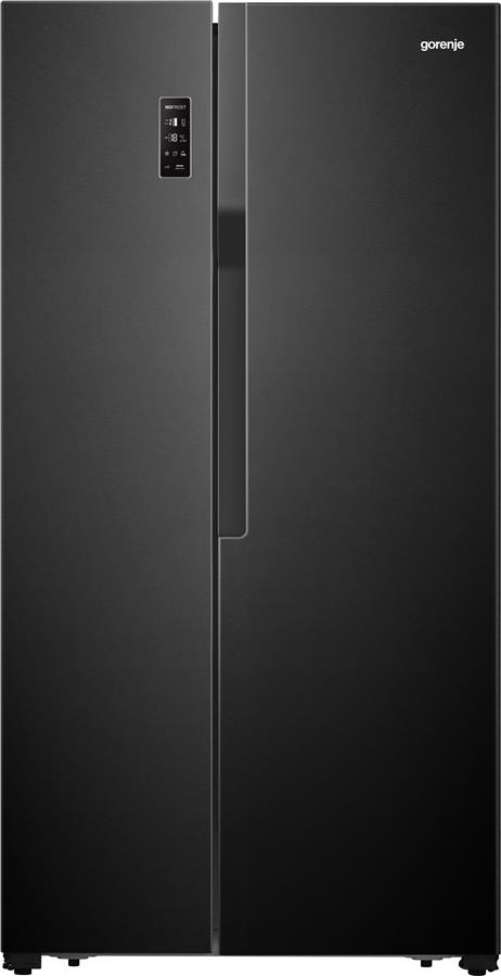 Холодильник SBS Gorenje NRS918EMB, 179х64х91см, 2 двері, 334( 174)л, А++, NF+, Інв. , Зона св-ті, Зовн. Диспл, Чорний