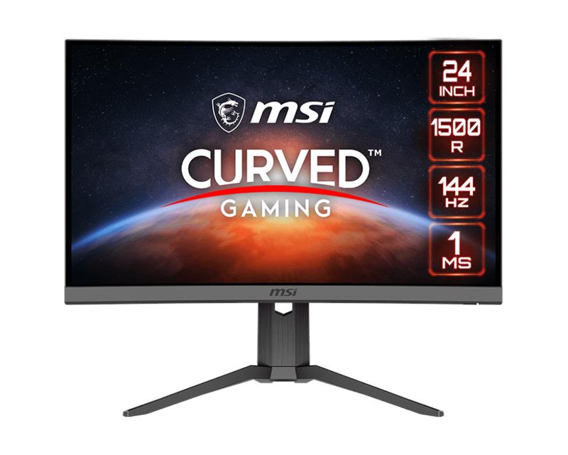 Монітор LCD 24 MSI Optix G24C6P, 2xHDMI, DP, Earphone out, VA, 1920x1080, Curved, 144Hz, 1ms, DCI-P3 92%, FreeSync