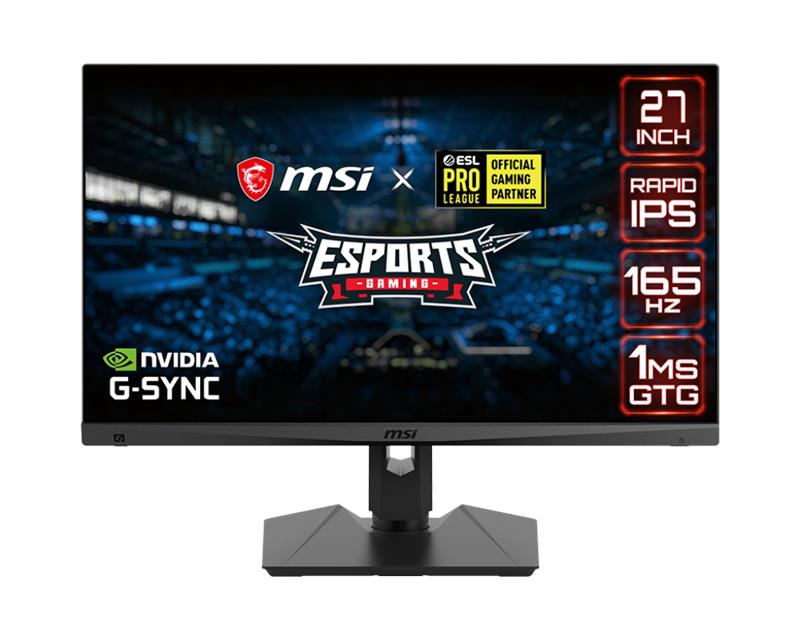 Монітор LCD 27 MSI Optix MAG274QRF, 2xHDMI, DP, 2xUSB, Type C, Earphone-out, IPS, 2560x1440, 165Hz, 1ms, DCI-P3 94%, G-Sync