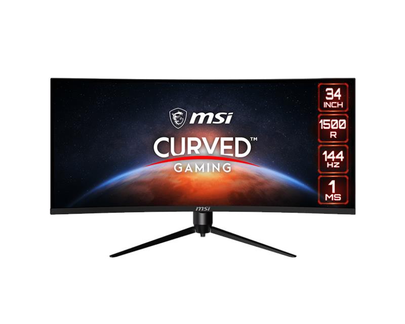 Монітор LCD 34 MSI Optix MAG342CQR, 2xHDMI, DP, Audio, VA, 3440x1440, 144Hz, 1ms, DCI-P3 92%, Adaptive Sync