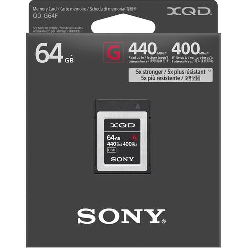 Карта пам'яті XQD Sony 64GB G Series R440MB/s W400MB/s