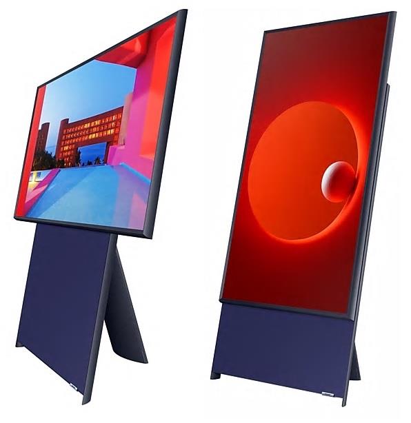 Телевiзор 43 QLED 4K Samsung QE43LS05TAUXUA Smart, Tizen, Gray, Sero