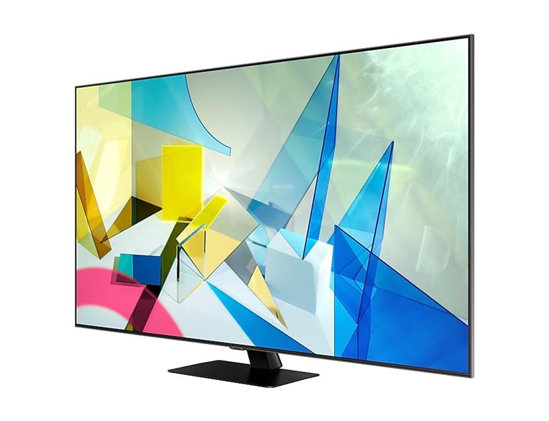Телевiзор 65 QLED 4K Samsung QE65Q80TAUXUA Smart, Tizen, Silver