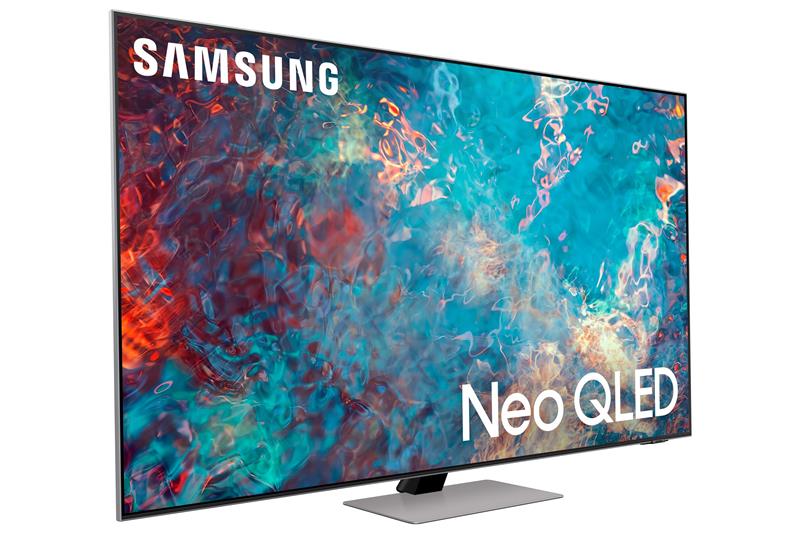Телевiзор 75 Neo QLED 4K Samsung QE75QN85AAUXUA Smart, Tizen, Silver