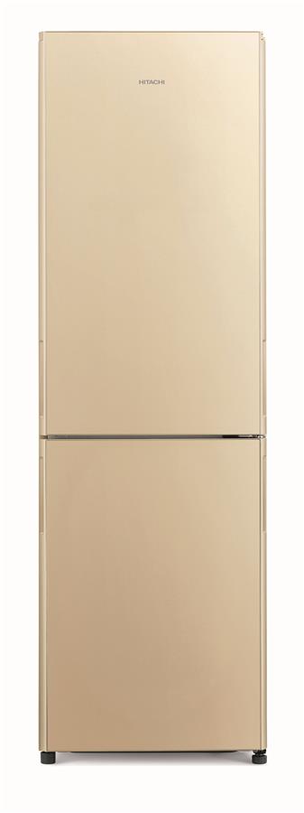 Холодильник с нижн. мороз. HITACHI R-BG410PUC6GBE, 190х65х60см, 2 дв., Х- 215л, М- 115л, A+, NF, Інвертор, Бежевий (скло)