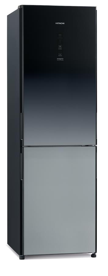 Холодильник с нижн. мороз. HITACHI R-BG410PUC6XXGR, 190х65х60см, 2 дв., Х- 215л, М- 115л, A++, NF, Інвертор, Градація сірого (ск