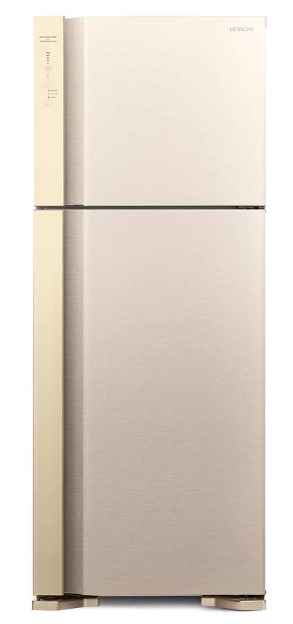 Холодильник с верхней мороз. HITACHI R-V540PUC7BEG, 184х74х72см, 2 дв., Х- 345л, М- 105л, A++, NF, Інвертор, Бежевий