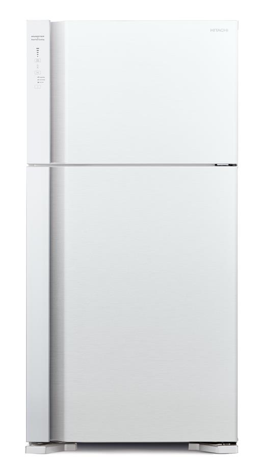 Холодильник с верхней мороз. HITACHI R-V610PUC7PWH, 176х74х86см, 2 дв., Х- 365л, М- 145л, A++, NF, Інвертор, Білий