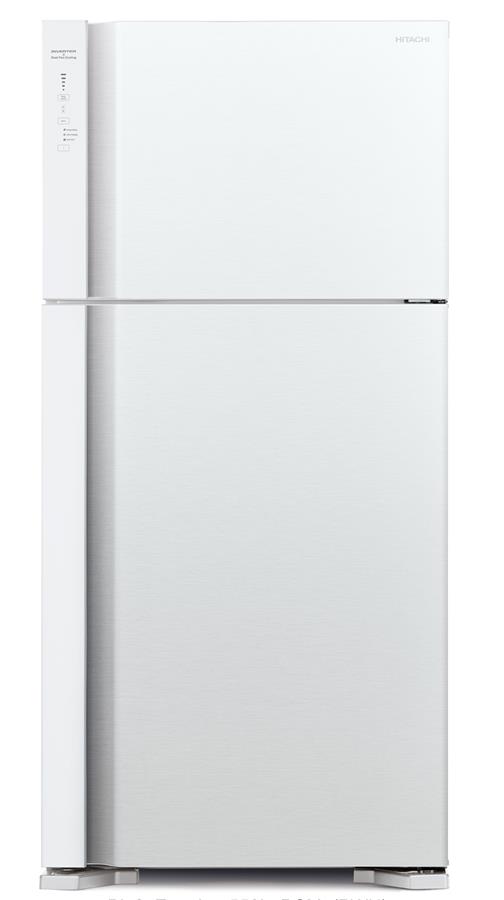Холодильник с верхней мороз. HITACHI R-V660PUC7PWH, 184х74х86см, 2 дв., Х- 405л, М- 145л, A++, NF, Інвертор, Білий