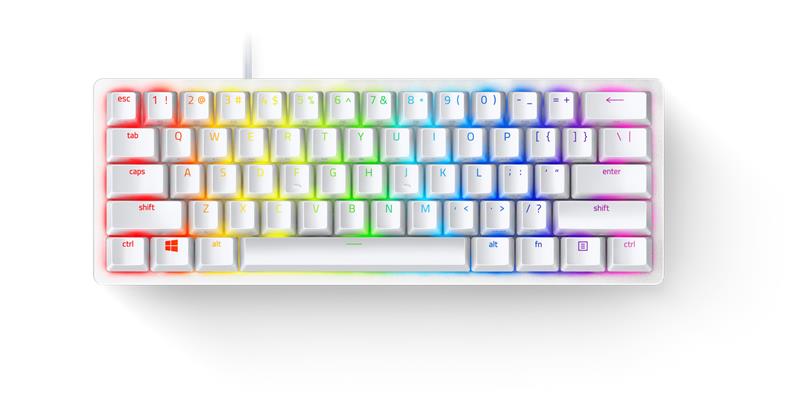 Клавіатура ігрова Razer Huntsman Mini Mercury Ed. (Purple Switch USB US RGB, White