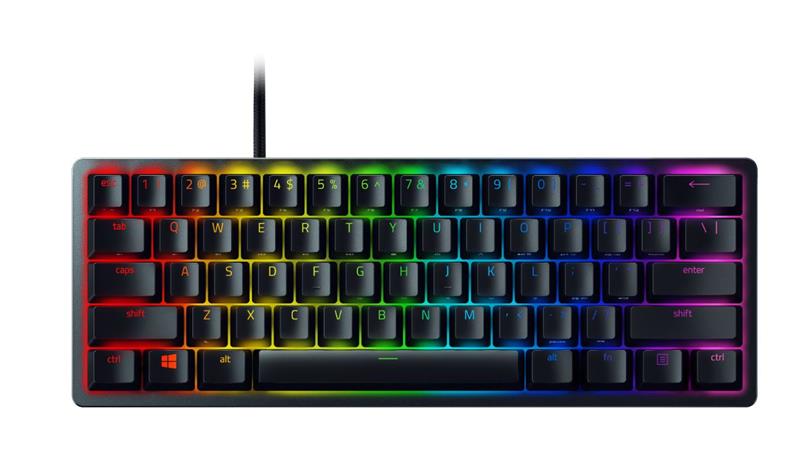 Клавіатура ігрова Razer Huntsman Mini Purple Switch USB RU RGB, Black