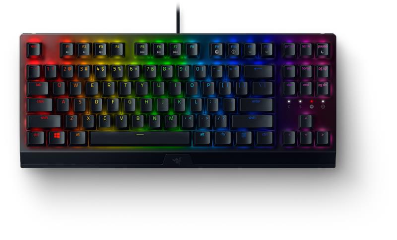 Клавіатура ігрова Razer™ BlackWidow V3 TKL Green Switch USB US RGB, Black