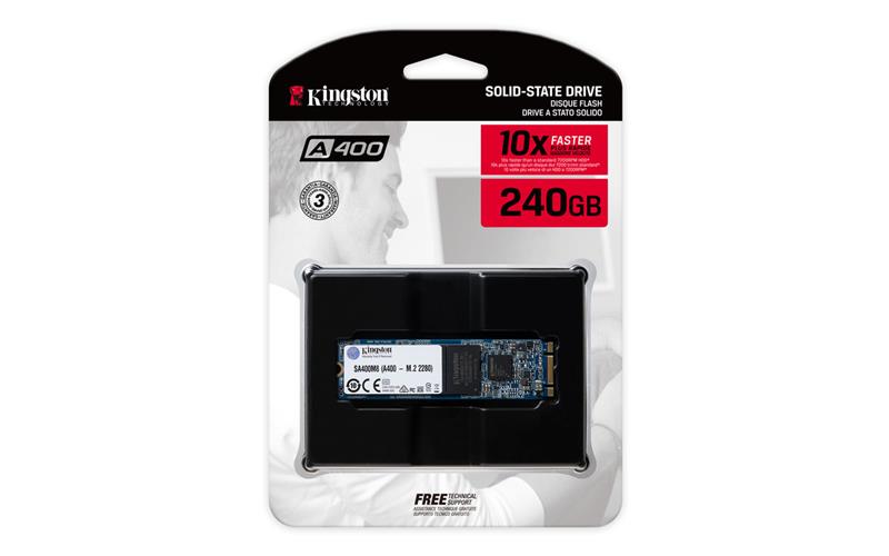 Твердотільний накопичувач SSD M.2 Kingston 240GB A400 SATA 2280 TLC