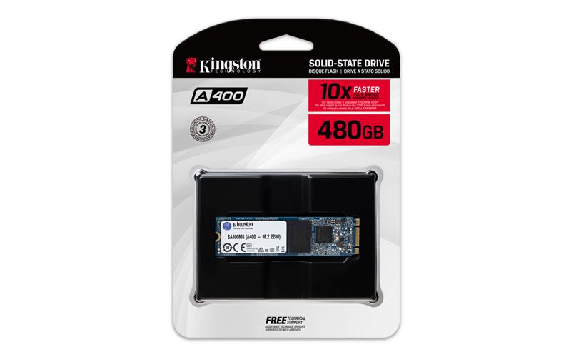 Твердотільний накопичувач SSD M.2 Kingston 480GB A400 SATA 2280 TLC