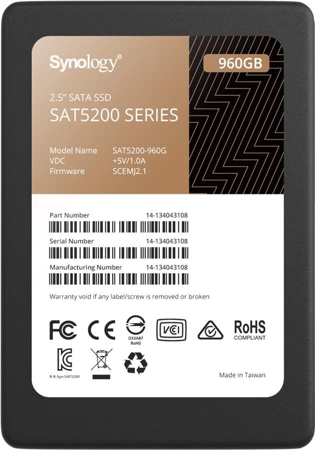 Твердотільний накопичувач SSD Synology SATA 2.5 960GB