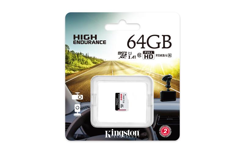 Карта пам'яті Kingston 64GB microSDXC C10 UHS-I R90/W45MB/s High Endurance