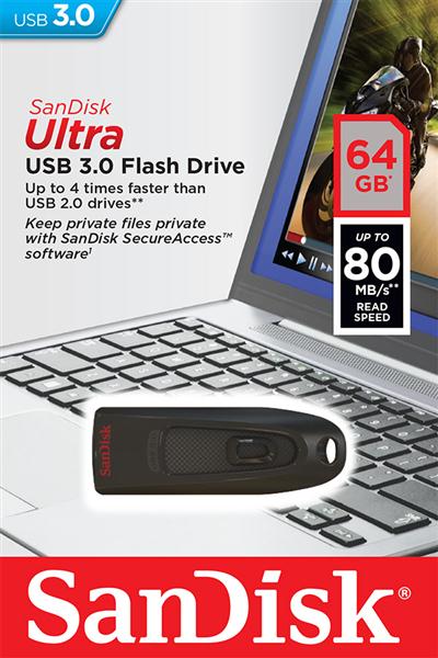 Накопичувач SanDisk 64GB USB 3.0 Ultra