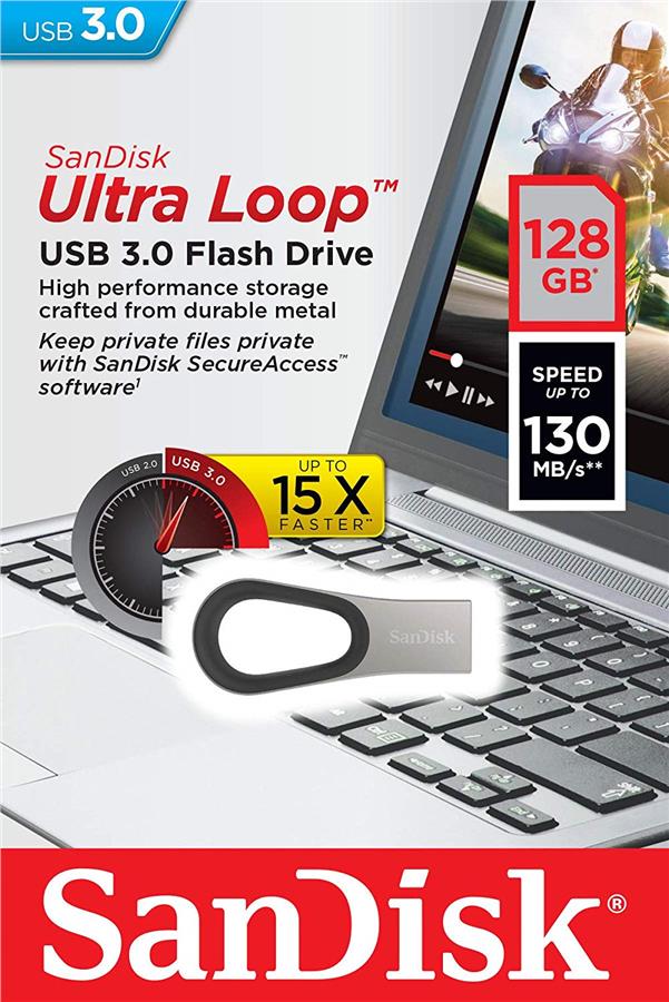 Накопичувач SanDisk 128GB USB 3.0 Ultra Loop