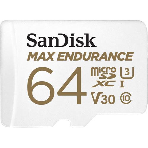 Карта пам'ятi SanDisk 64GB microSDXC C10 UHS-I U3 V30 Max Endurance