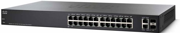 Комутатор Cisco SB SF220-24 24-Port 10/100 Smart Plus Switch