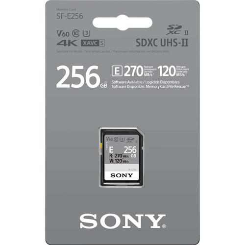 Картка пам'яти Sony 256GB SDXC C10 UHS-II U3 V60 R270/W120MB/s Entry