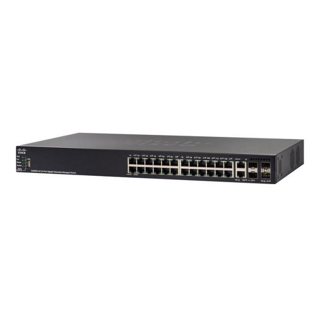 Комутатор Cisco SG550X-24 24-port Gigabit Stackable Switch