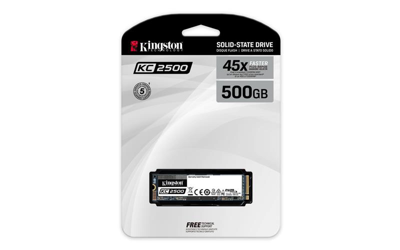 Твердотільний накопичувач SSD M.2 Kingston 500GB KC2500 NVMe PCIe 3.0 4x 2280