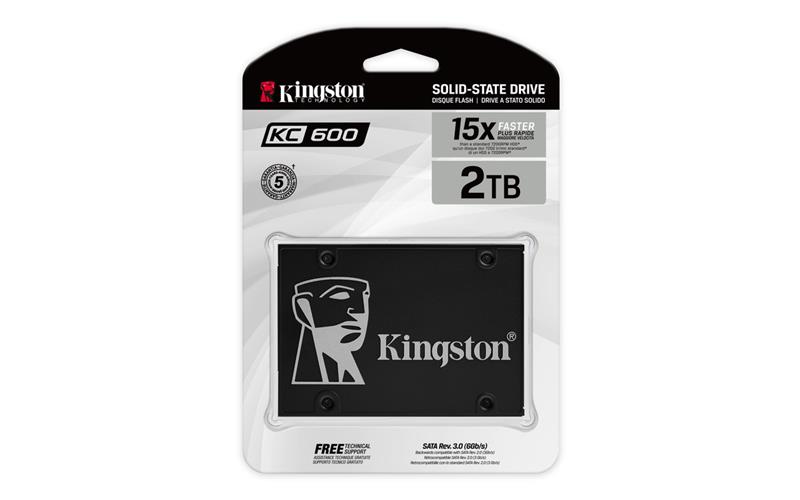 Твердотільний накопичувач SSD 2.5 Kingston KC600 2TB SATA 3D TLC