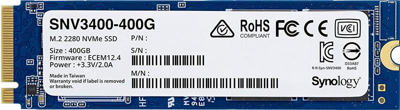 Твердотільний накопичувач SSD Synology M.2 NVMe PCIe 3.0 x4 400GB 2280