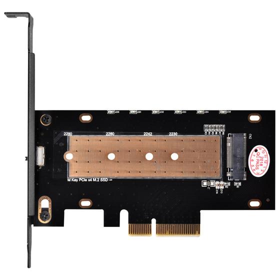 Плата-адаптер PCIe x4 для SSD m.2 NVMe 2230, 2242, 2260, 2280 Heatsink