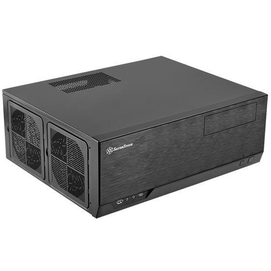 Корпус SilverStone GRANDIA GD09B,Extended ATX / SSI-EEB, USB3.0x2,1x120мм,безБЖ,чорний
