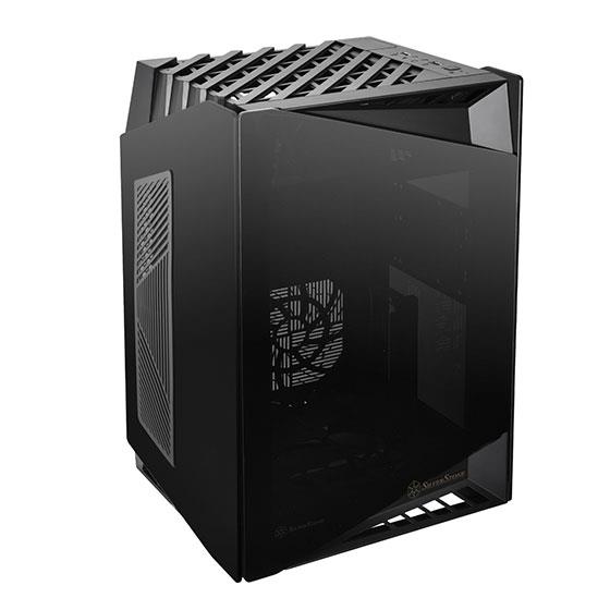 Корпус SilverStone LUCID LD03B-AF, MiniITX, USB Type-C x1,USB3.0x1,2x120ммскло,без БЖ,чорн