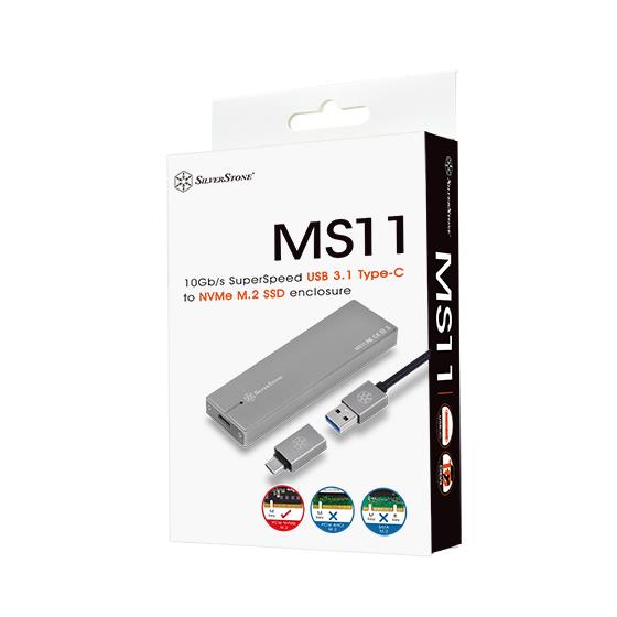 Портативний корпус USB 3.1 Gen 2 для SSD NVM Express M.2 SSD (2242/2260/2280)