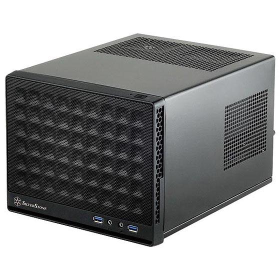Корпус SilverStone SUGO SG13B, MiniITX, USB3.0x2,сітка (передня панель),без БЖ,чорний