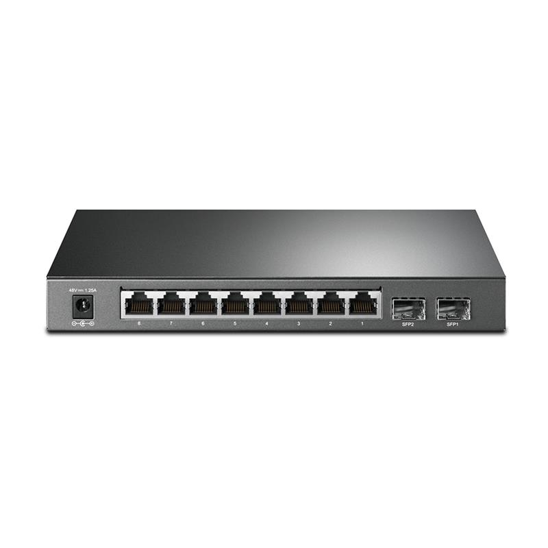 Комутатор TP-LINK T1500G-10PS (TL-SG2210P) 8xGE/8xPoE 53W 2xGE/SFP JetStream